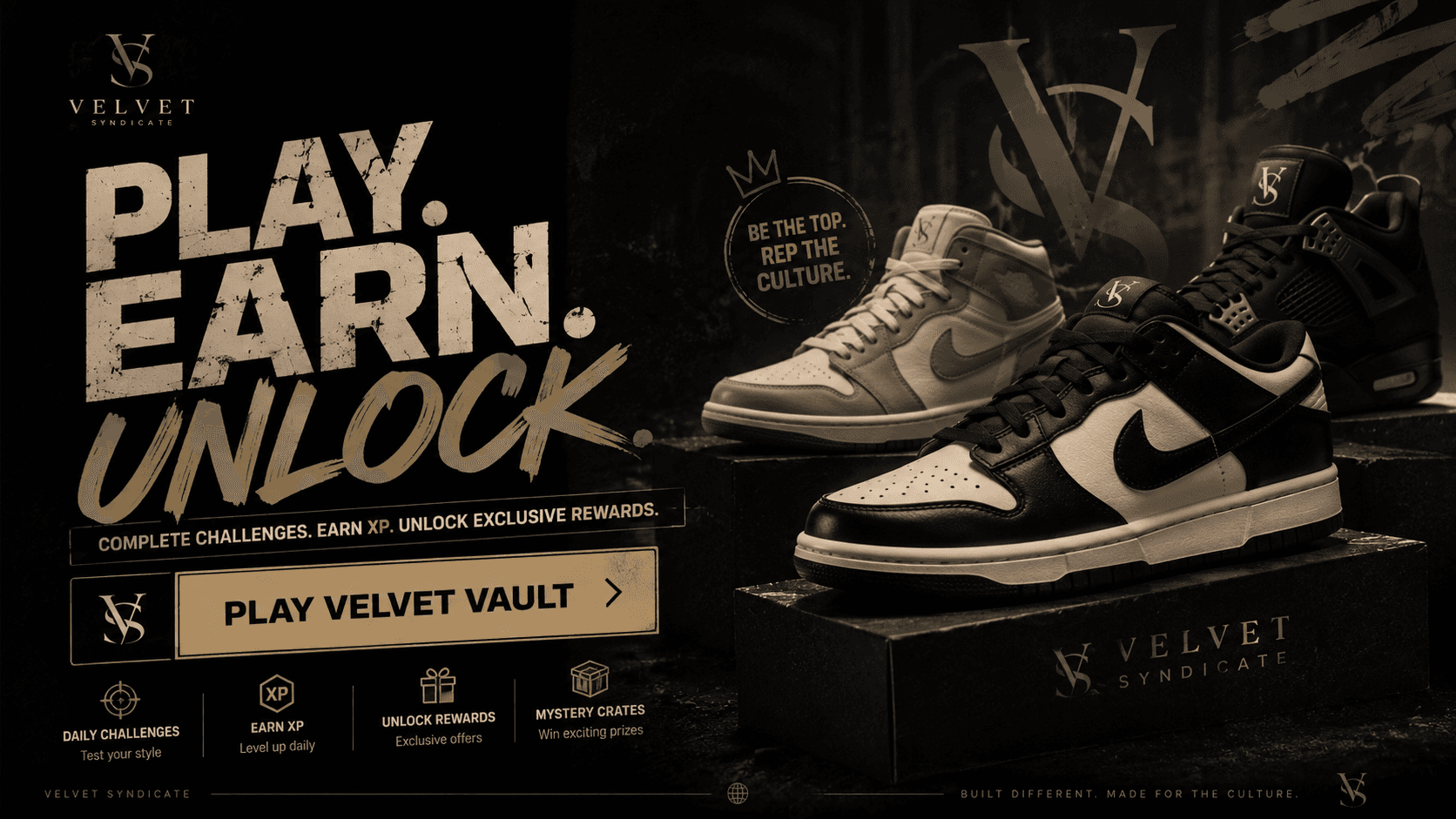 New Velvet Vault game launch banner